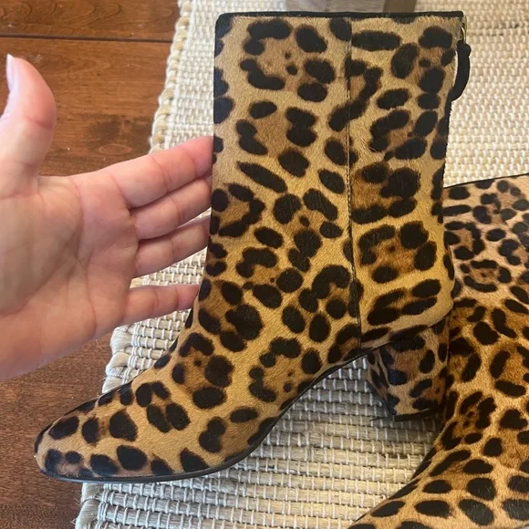 NWT J. Crew Haircalf Cheetah Ankle Boot - Picture 5 of 12